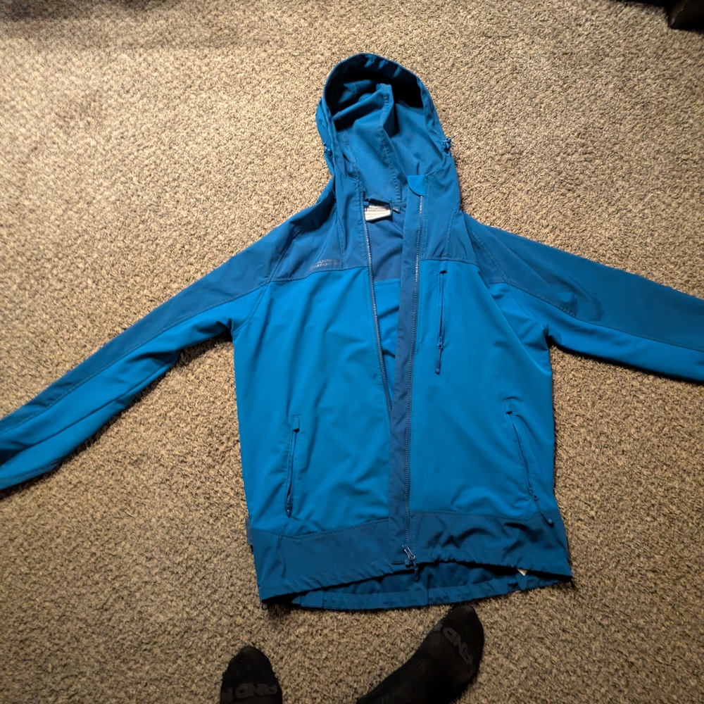 Men's Teal Performance Jacket with Hood